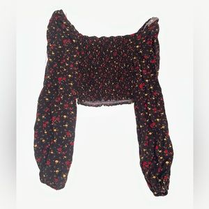 Aeropostale Ribbed Floral Shirt